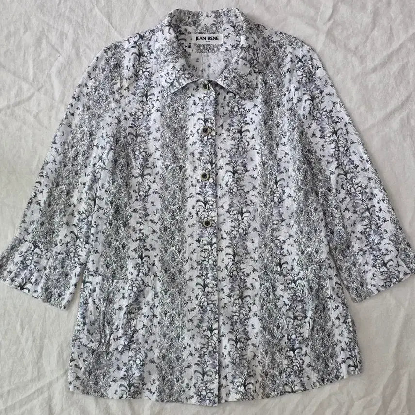 [BUNJANG] Japanese Pattern Cotton Blouse Jacket / JPN 패턴 면 블라우스 자켓 일본빈티지