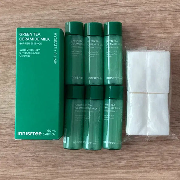 [BUNJANG] Innisfree Green Tea Milk Essence & Essence Pad Set / 이니스프리 그린티 밀크 에센스160+150+에센스패드