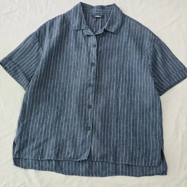 [BUNJANG] BUCKAROO Striped Short Sleeve Shirt / BUCKAROO 버커루 스트라이프 반팔 셔츠