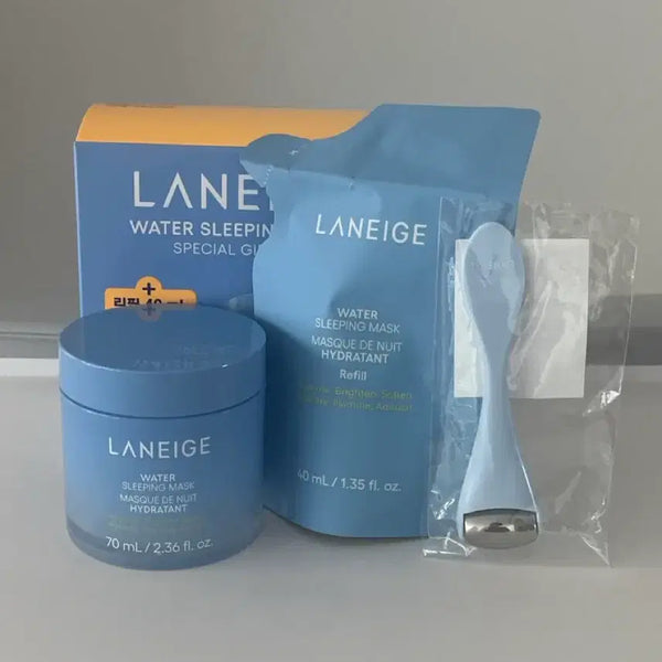 [BUNJANG] Laneige Water Sleeping Mask Set 70ml + 40ml Refill + Face Ruler / 라네즈 워터 슬리핑 마스크 70ml+리필40ml+룰러