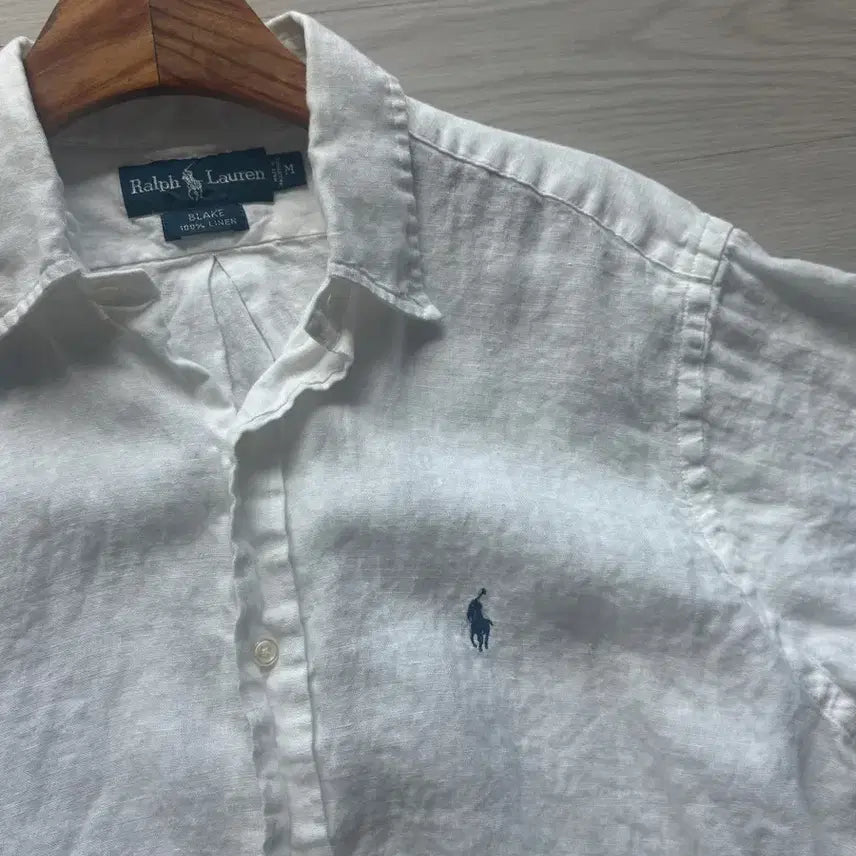 [BUNJANG] Polo Ralph Lauren White Linen Shirt / 폴로 화이트 린넨 셔츠