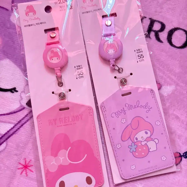 [BUNJANG] Daiso My Melody Card Case with Lanyard Wallet / 다이소마이멜로디카드케이스목걸이지갑릴패스마멜교통카드사원증ID
