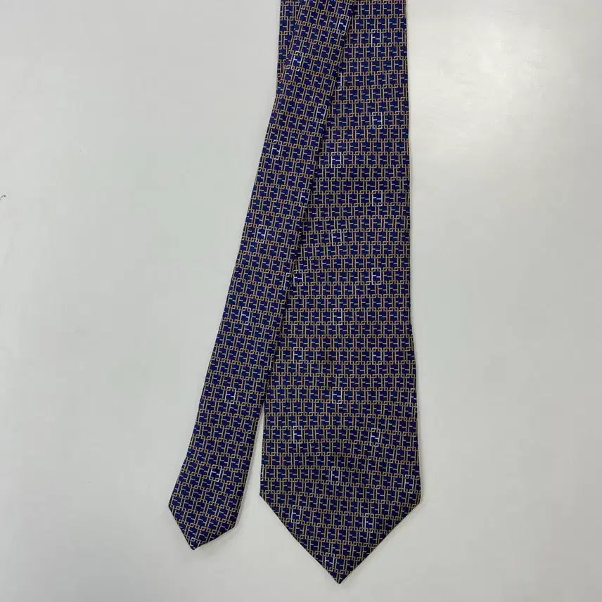 [BUNJANG] Fendi FF Monogram Silk Necktie / 펜디 (FENDI) FF 모노그램 정품 명품 넥타이