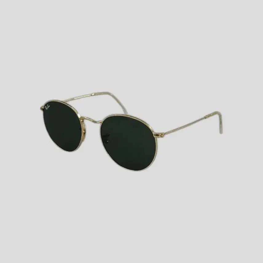 [BUNJANG] Ray-Ban Round Metal RB3447 Green Lens Sunglasses / RAYBAN 레이밴 골드 라운드 메탈 RB3447 그린렌즈 선글라스 MADE IN ITALY