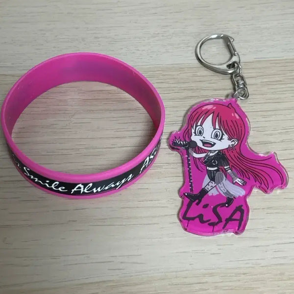 [BUNJANG] LiSA 2024 Concert Official Goods Keychain & Bracelet Set / LiSa 2024 내한 콘서트 공식 굿즈