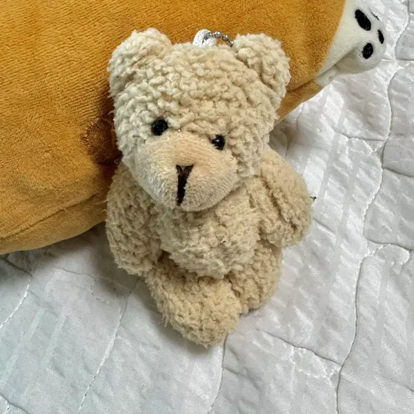 [BUNJANG] Adorable Bear Charm Keychain / 갸우뚱 곰돌이 키링