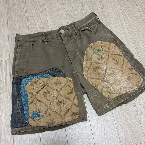 [BUNJANG] Capital Katsuragi Patchwork Shorts / [L] 캐피탈 카츠라기 패치워크 팬츠 반바지