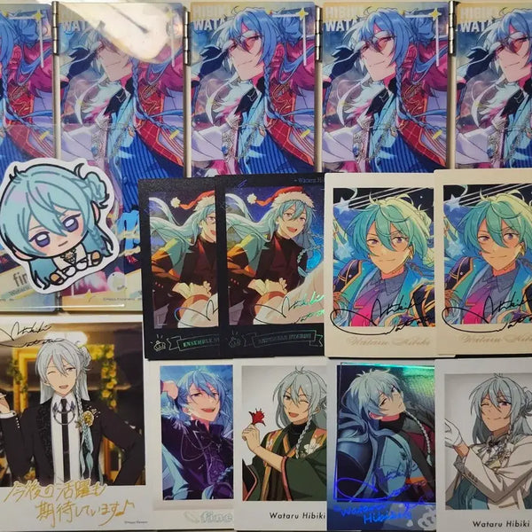 [BUNJANG] Ensemble Stars Hibiki Wataru Acrylic & Card Bundle Set / 앙스타 히비키 와타루 파샤 파샷츠 아크릴 일괄 양도