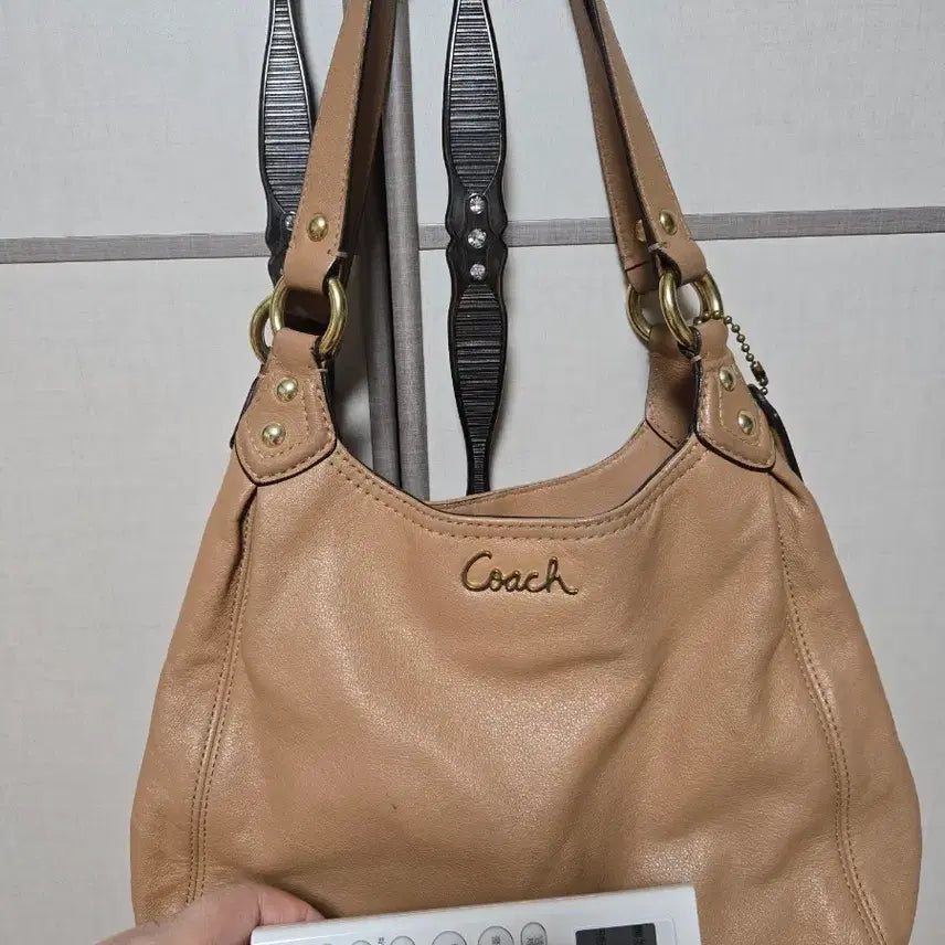 [BUNJANG] Coach Women's Leather Tote Bag Beige / 코치 여성 토트백 베이지색