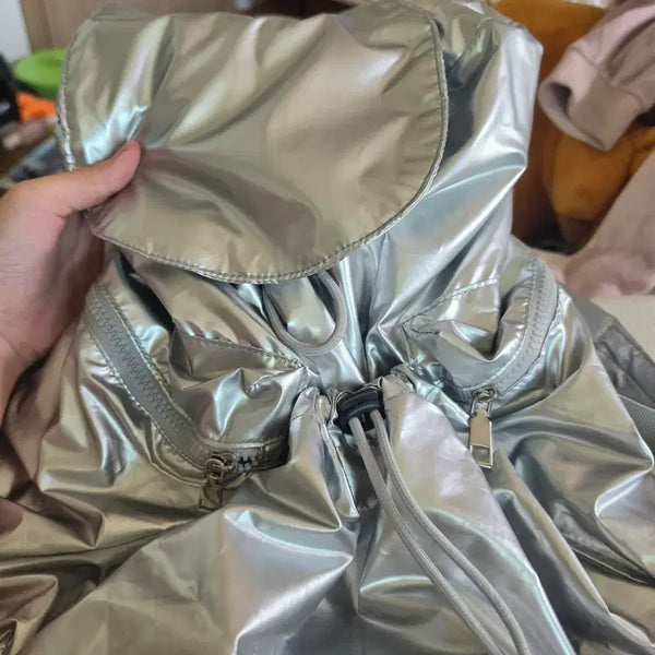 [BUNJANG] Silver Backpack / 백팩 (실버)