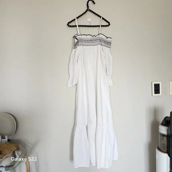 [BUNJANG] Off-Shoulder Dress White / 오프숄더 원피스 화이트