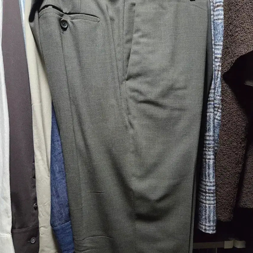 [BUNJANG] Time Homme Charcoal Grey Slacks / 타임옴므 차콜 그레이 슬랙스