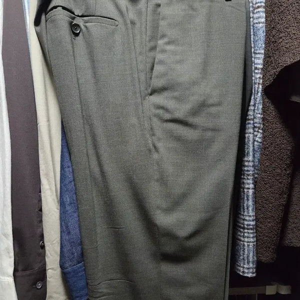 [BUNJANG] Time Homme Charcoal Grey Slacks / 타임옴므 차콜 그레이 슬랙스