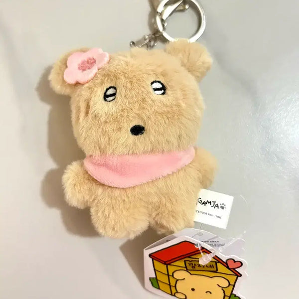 [BUNJANG] Kkamja Cherry Blossom Doll Keychain / 깜자 체리블라썸 인형 키링 새상품