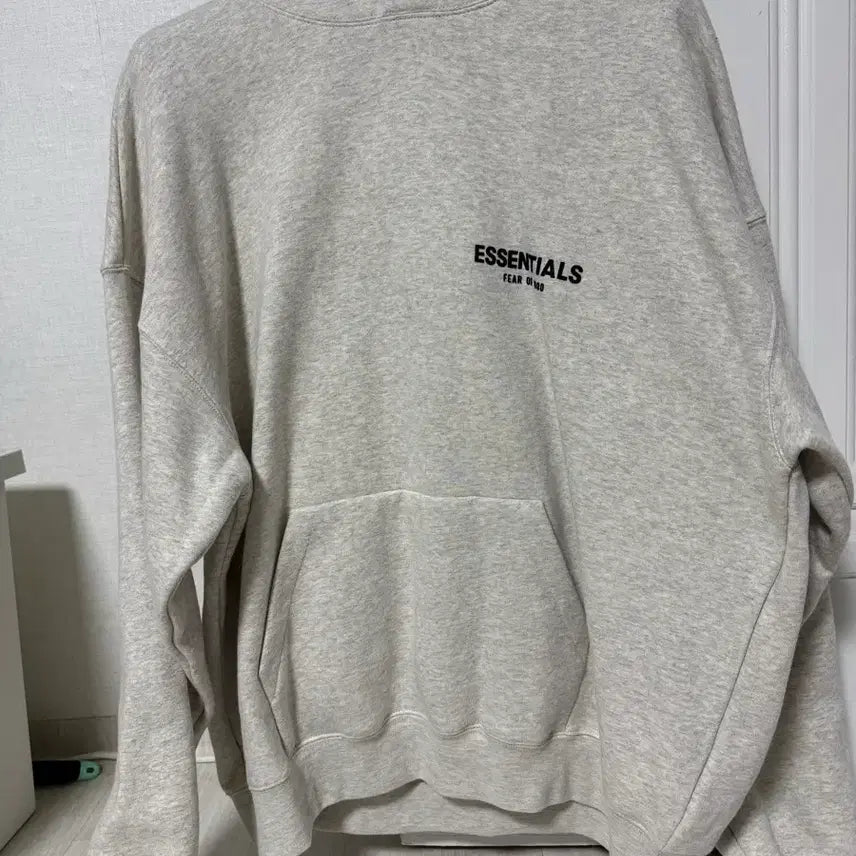 [BUNJANG] Fear of God Essentials Light Oatmeal Hoodie L / 에센셜 라이트오트밀 후드 L