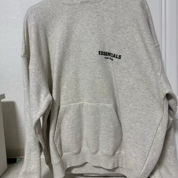 [BUNJANG] Fear of God Essentials Light Oatmeal Hoodie L / 에센셜 라이트오트밀 후드 L