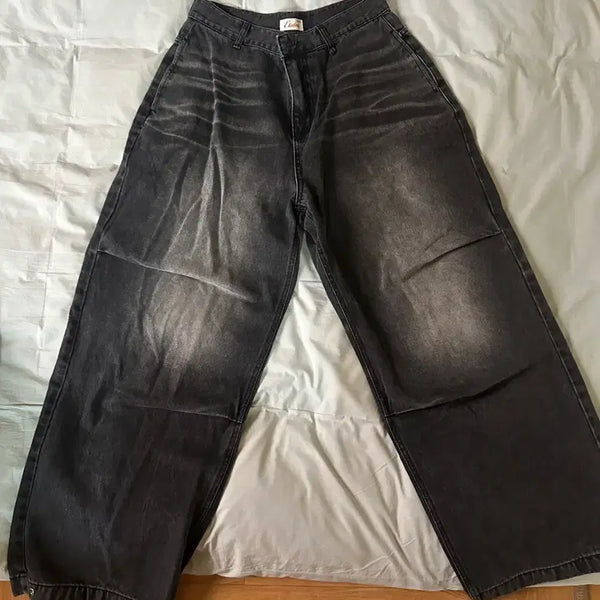 [BUNJANG] ETCE Washed Baggy Jean (Grey) / 판매) ETCE WASHED BAGGY JEAN (GREY) M