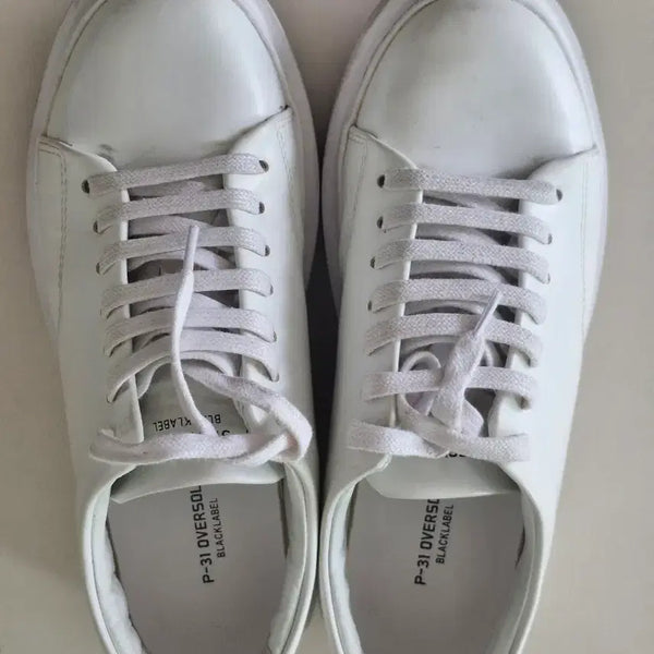 [BUNJANG] P-31 Oversoul Sneakers Black Label White / P-31 오버솔 스니커즈 블랙라벨 화이트