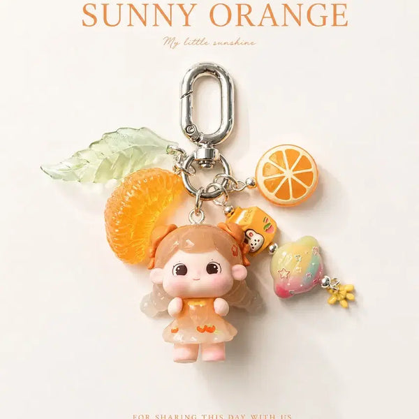 [BUNJANG] Sunny Orange Handmade Keyring / 오늘 하루를 조금 더 상큼하게