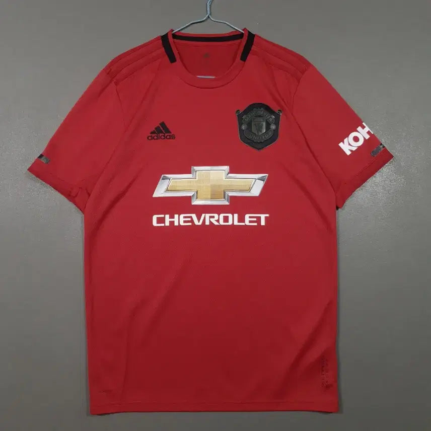 [BUNJANG] Adidas Manchester United 19-20 Treble 20th Anniversary Home Jersey (Size M, No Name) / M (95) 정품 아디다스 맨유 19-20 트레블 20주년 기념 홈 유니폼 반팔 져지 노마킹