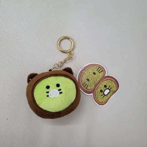 [BUNJANG] Chunsik Two-Jjonku Kiwi Plush Keychain / 춘식이 두쫀쿠 키위 인형 키링