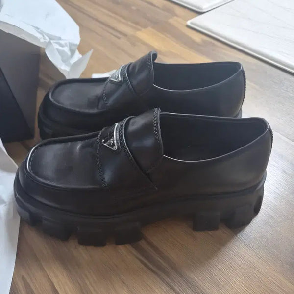[BUNJANG] Prada Monolith Loafers Black / 프라다 모놀리스 로퍼 블랙