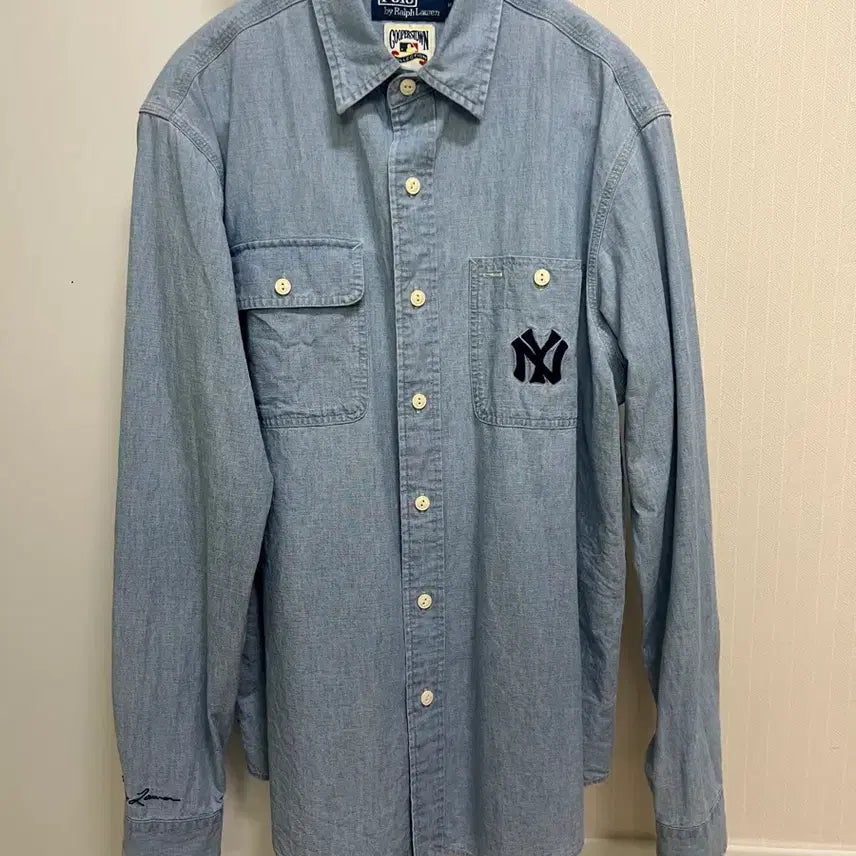 [BUNJANG] Polo Ralph Lauren 26SS Yankees Work Shirt / 랄프로렌 26SS 양키스 워크셔츠