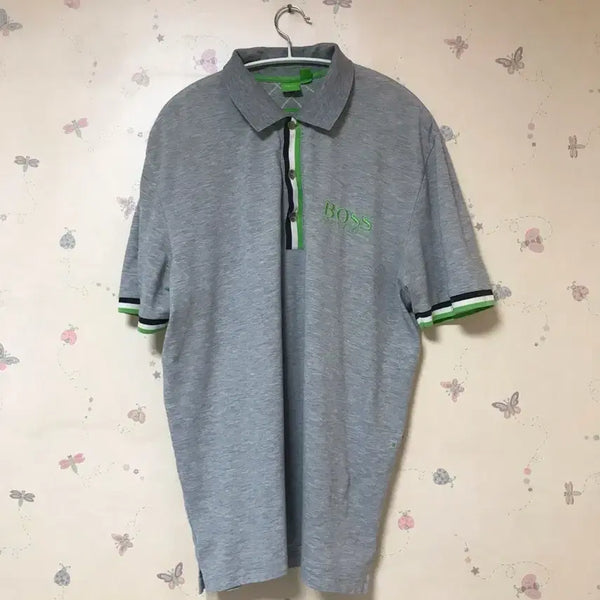 [BUNJANG] Hugo Boss Short Sleeve Polo Shirt Grey / 휴고보스 BOSS 반소매 카라티 그레이