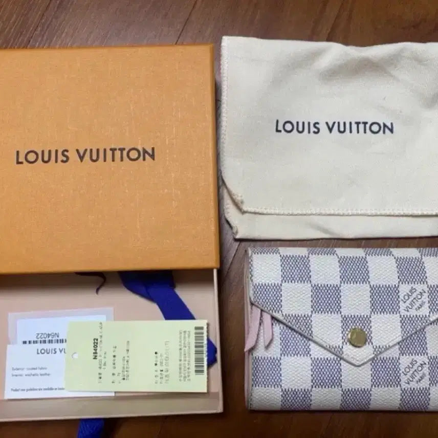 [BUNJANG] Louis Vuitton Damier Azur Canvas Wallet / 백화점) 루이비통 다미에 아쥬르 캔버스 지갑