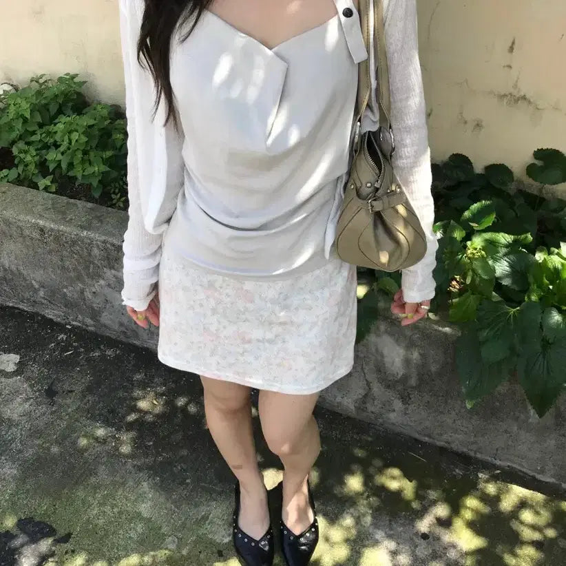 [BUNJANG] Heavyve Halter Tank Top Light Gray / 새상품 헤비브 홀터 나시 연그레이