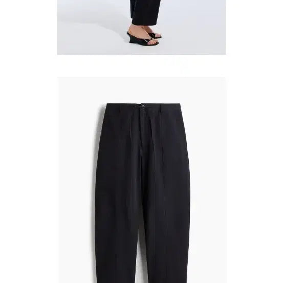 [BUNJANG] H&M Navy Baggy Fit Slacks - Size 55 / h&m 배기팬츠 55