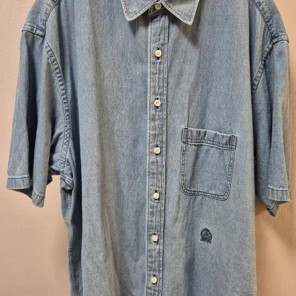 [BUNJANG] Espionage Denim Overshirt Washed Indigo L / 에스피오나지  데님오버셔츠 워시드인디고 L 사이즈 중고 판매합니다