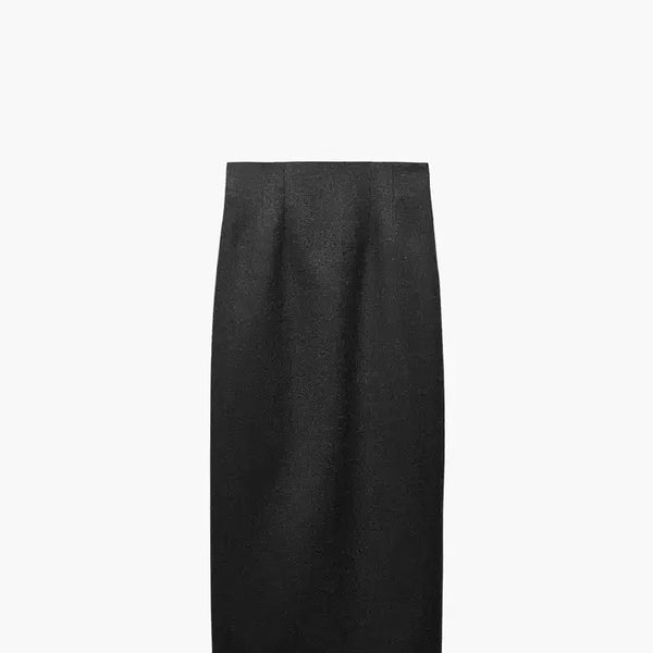 [BUNJANG] Zara Wool Pencil Skirt Dark Gray L / ZARA 울 펜슬 스커트 다크 그레이 L