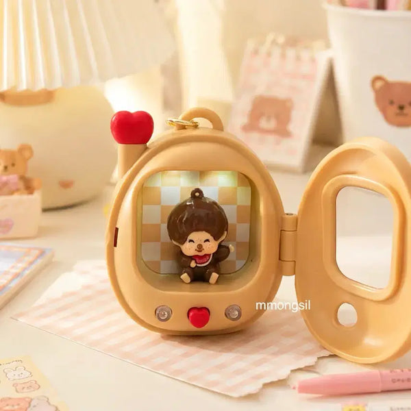 [BUNJANG] Authentic Monchhichi Tamagotchi LED Keychain / 정품 몬치치 다마고치 LED키링