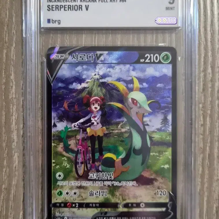 [BUNJANG] Pokemon Card Serperior V CSR BRG9 / 포켓몬카드 샤로다csr brg9