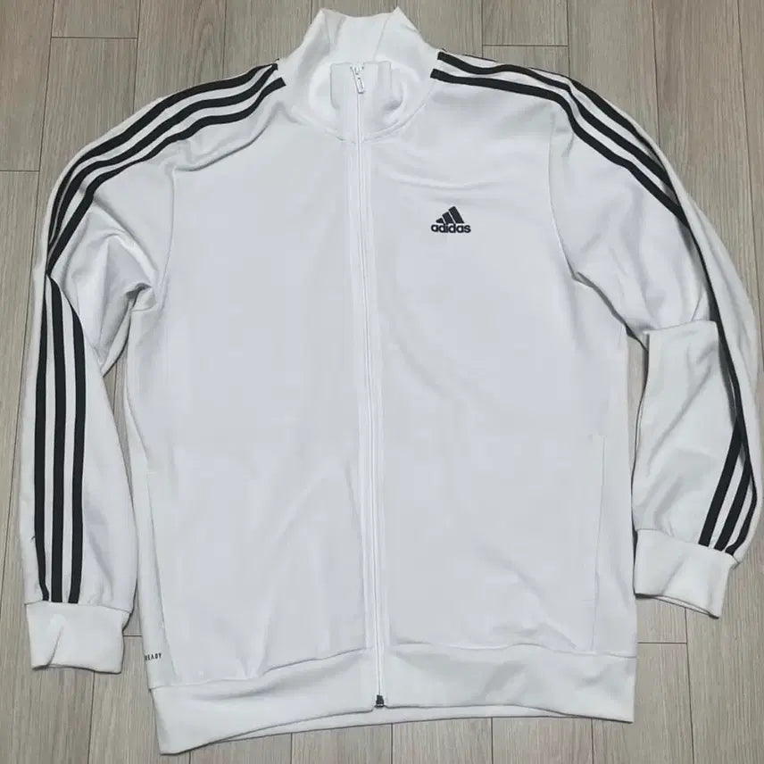 [BUNJANG] Adidas Track Top Jersey White / 아디다스 져지 트랙탑 화이트 희귀 <새상품급>