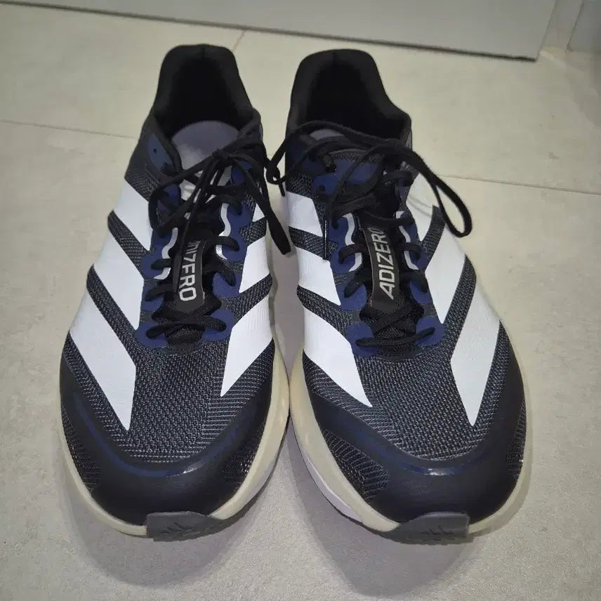 [BUNJANG] Adidas Adizero Boston 13 Navy Running Shoes / 아디다스 아디제로 보스턴 13 네이비 300