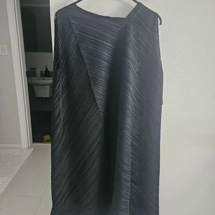 [BUNJANG] Pleats Please Style Black Long Dress / 플리츠플리즈원피스