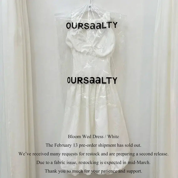 [BUNJANG] Our Solty Dress S + Earrings / 아우어솔티 드레스S + 귀걸이