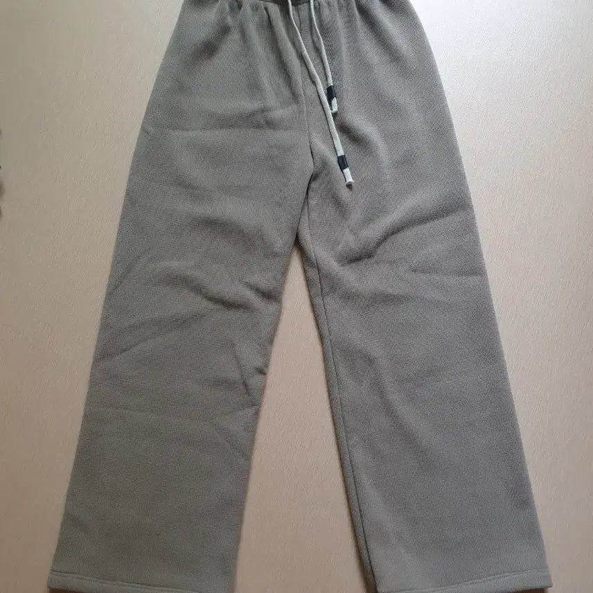 [BUNJANG] E.Land Ribbed Wide Pants Cocoa / 이랜드 골지 와이드 펜츠