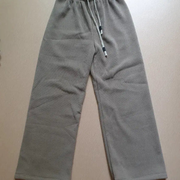 [BUNJANG] E.Land Ribbed Wide Pants Cocoa / 이랜드 골지 와이드 펜츠