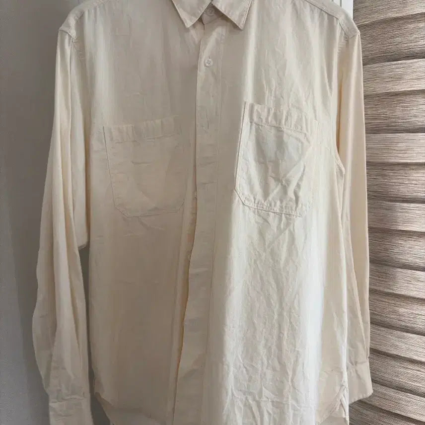 [BUNJANG] SteadyEverywear Chambray Shirt Ivory Size 1 / 스테디에브리웨어 샴브레이셔츠 아이보리 1사이즈