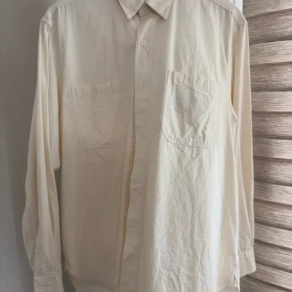 [BUNJANG] SteadyEverywear Chambray Shirt Ivory Size 1 / 스테디에브리웨어 샴브레이셔츠 아이보리 1사이즈