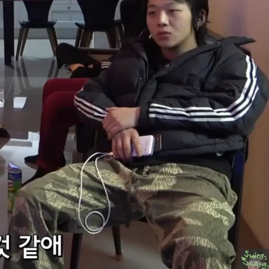 [BUNJANG] Adidas Padded Jacket Black L / (양홍원 착용)아디다스 패딩 블랙 L사이즈