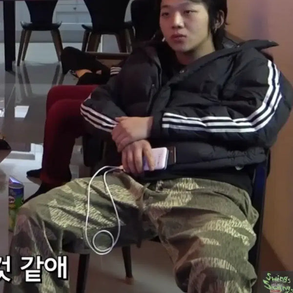 [BUNJANG] Adidas Padded Jacket Black L / (양홍원 착용)아디다스 패딩 블랙 L사이즈