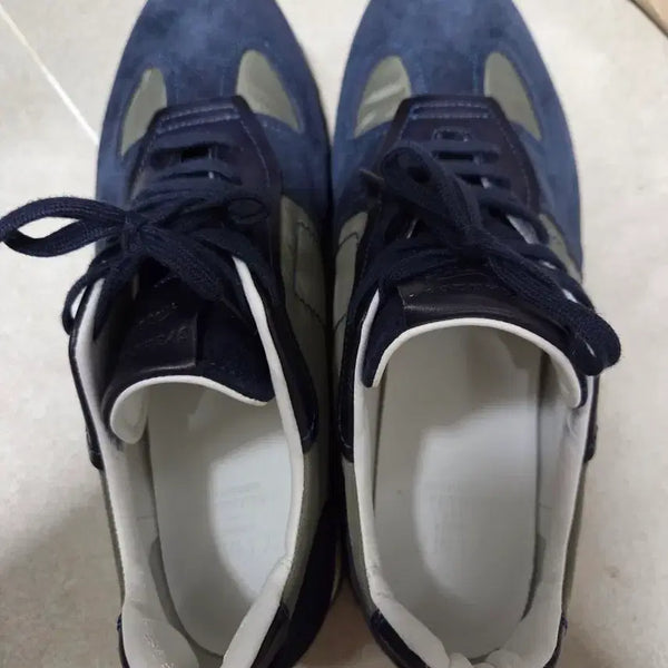 [BUNJANG] Time Homme Suede Sneakers Navy / 타임옴므 스웨이드 스니커즈 네이비 새상품
