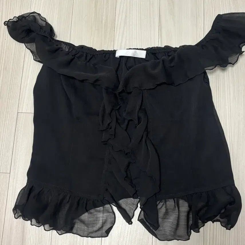 [BUNJANG] Leplaine Ruby Blouse Black S / 르플레인 루비 블라우스 블랙 s