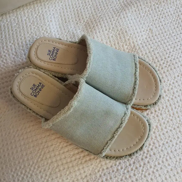 [BUNJANG] SUECOMMA BONNIE Denim Sandals / 슈콤마보니 샌들 데님샌들 365(235)