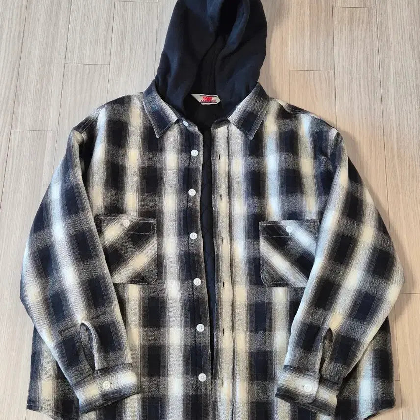 [BUNJANG] Saint Michael Check Hoodie Jacket (M) / 세인트미카엘 체크 후디 자켓 (M)