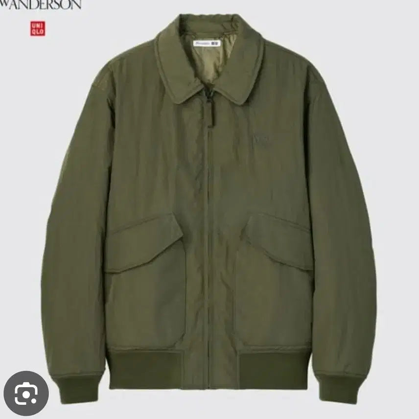 [BUNJANG] JW Anderson x Uniqlo Padded Blouson M Khaki / JW앤더슨 유니클로 패디드 블루종 M